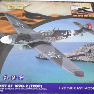 CORGI 1:72 MESSERSCHMITT BF109G-2 (TROP) RED 1 8./JG27 RHODES 1943