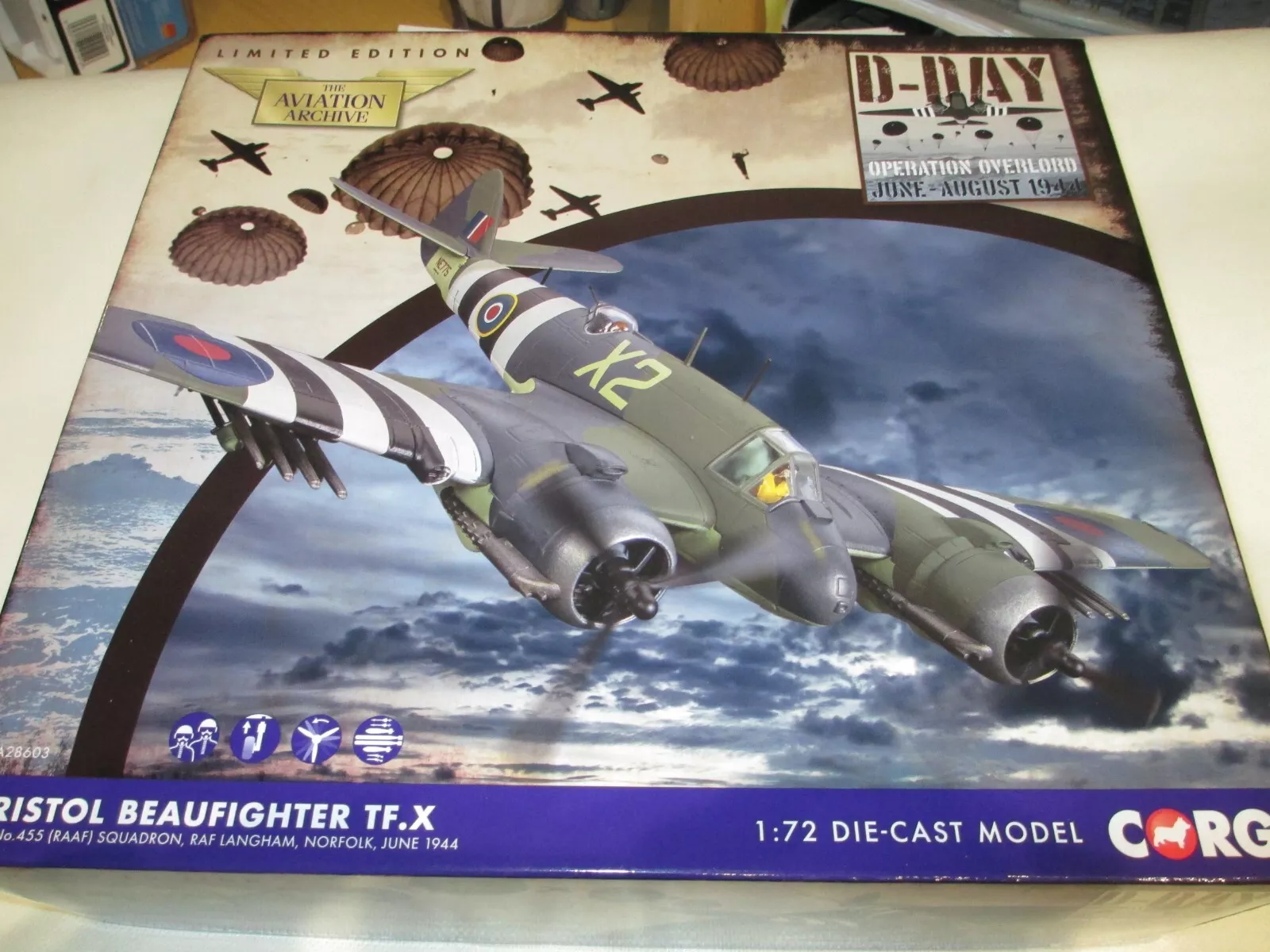 AVIATION 172 BRISTOL BEAUFIGHTER TF.X X2 NO 455 SQN RAAF NORFOLK