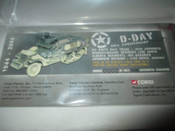 M3 WHITE HALF TRACK 29TH ARMOURED REGT SOUTH ALBERTA NO 0002/3200 - Image 4