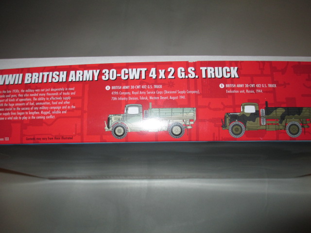 AIRFIX 1:35 WWII BRITISH ARMY 30-CWT 4X2 G.S. TRUCK - Image 2